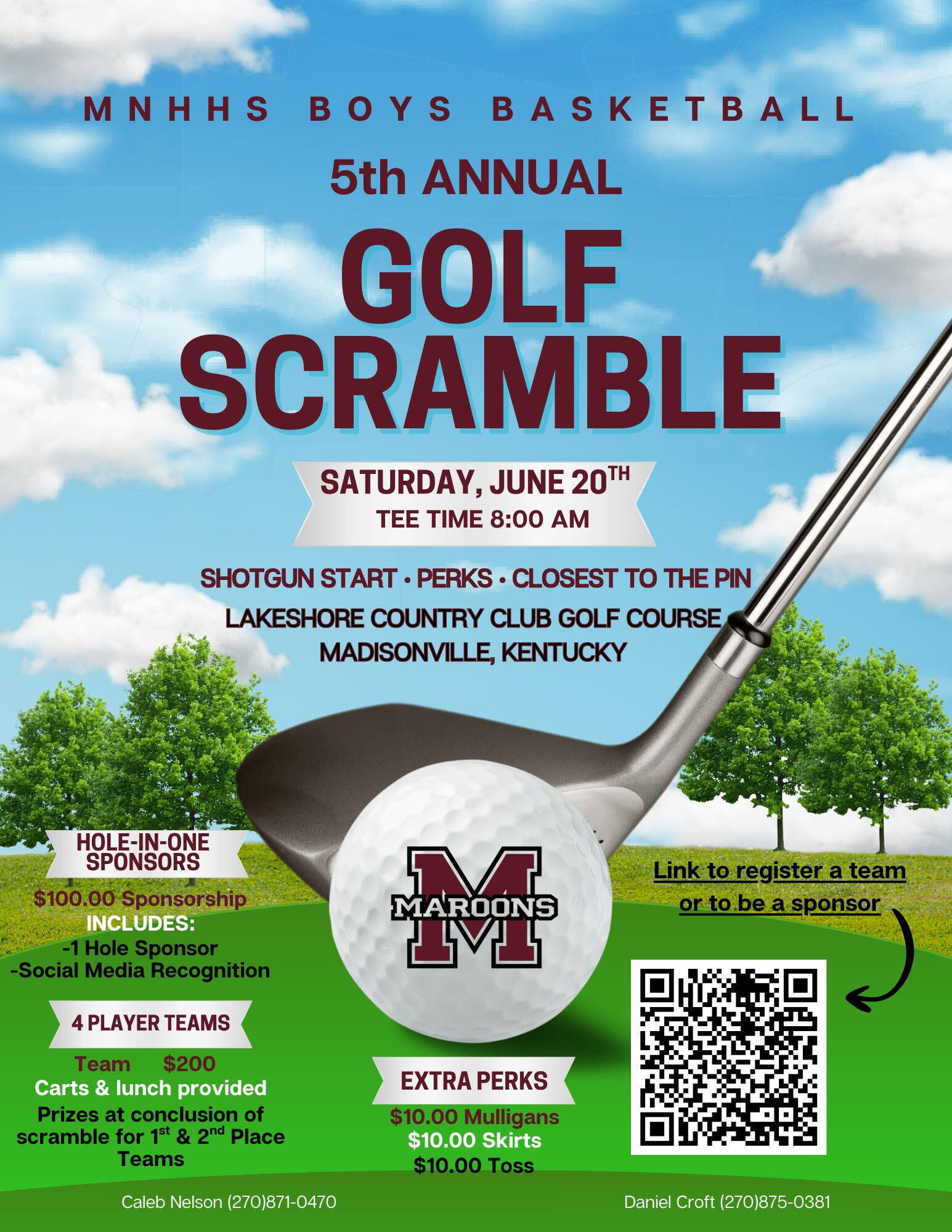 MNHHS Boys Basketball Golf Scramble Madisonville KY